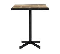 House Doctor Mesa de café Stripe 62x62 cm Dusty rose-beige