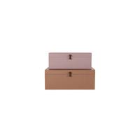 House Doctor - Metal Caja organizadora Beige/Rosa