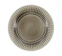 House Doctor Plato de desayuno Pleat Ø22 cm Gris-marrón