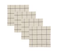 House Doctor Servilleta Join 40x40 cm 4-pack Negro-off white