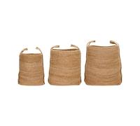 House Doctor Set de 3 cestas de almacenamiento Stella Natural