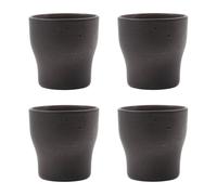 House Doctor Set de 4 tazas térmicas Liss 9 cm gris oscuro