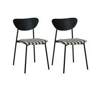 House Doctor Sillas con asiento Must 2-pack Blanco - negro