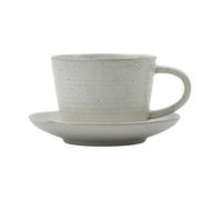 House Doctor Taza y plato Pion 23 cl Gris-blanco