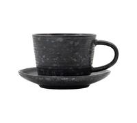 House Doctor Taza y plato Pion 23 cl Negro-marrón