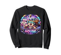 House Music Shiba-Inu Capybara Melodic Party Design Sudadera