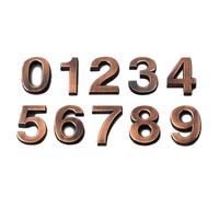 House Number Outdoor Sticker Apartment Self Adhesive Digits Hotel Office Address Residential Door Plate On The Front(Red bronze,75X50 MM_NUMBER 7)