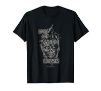 House of 1000 Corpses Distressed Skull & House Horror Movie Camiseta