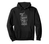 House of 1000 Corpses Distressed Skull & House Horror Movie Sudadera con Capucha