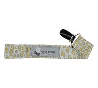 House of Bibs Sujeta Chupetes/ Chupetero - Animal Print Mostaza