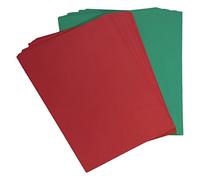 House of Card & Paper A4 Christmas Card - Red & Green (Pack of 30 Sheets)