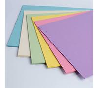 House of Card & Paper Cartulinas A3 de 210 g/m², color pastel arcoíris (paquete de 50 hojas)