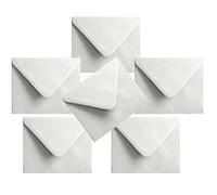 House of Card & Paper - Sobres para tarjetas con bordes rectos, color White (Pack of 25) C6