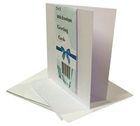 House of Card & Paper - Sobres para tarjetas con bordes rectos, color White (Pack of 50) 5 x 5 Inch