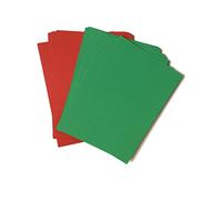House of Card & Paper Tarjeta de Navidad A4 (210 x 297 mm), color rojo y verde (paquete de 100 hojas)