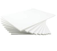 House of Card & - Pizarra de papel de espuma blanca, tamaño A4, 210 x 297 x 5 mm, 10 hojas por paquete