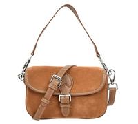 House Of Leather Elodie - Bolso cruzado de gamuza real para mujer, correa ajustable, Tan, Small