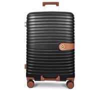 House Of Leather Maleta de cuatro ruedas con carcasa dura Durban, Black, Medium 24", Equipaje expandible rígido con ruedas giratorias