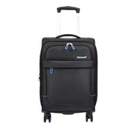 House Of Leather Maleta suave de tamaño pequeño con 8 ruedas giratorias, ampliable, ligera, equipaje Orion Cabin Bags, Black, S, Equipaje