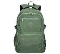 House Of Leather Mochila ligera con múltiples compartimentos con amplio almacenamiento, uso casual, mochila Colindale, Green, M, Mochila