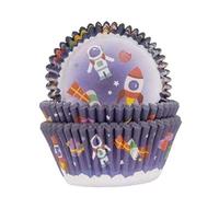 House of Marie 50 cajas de papel para magdalenas, diseño de astronauta