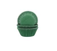 House of Marie 50 moldes de papel para magdalenas, color verde oscuro
