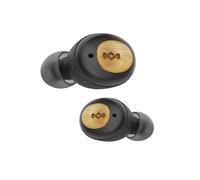 Marley House of Champion True - Auriculares compactos con Bluetooth 5.0 (hasta 28 Horas de Tiempo de Juego, Incluye cómodos geles para los oídos, diseño de bambú ecológico) Color Negro