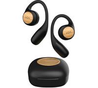Marley House of Liberate Auriculares de Oído Abierto - Auriculares Bluetooth Abiertos con Micrófono Integrado, 20 Horas de Reproducción, Estuche de Carga USB-C, Materiales Sostenibles, Negro