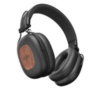 House of Marley Positive Vibration Rebel Cascos Inalámbricos ANC - Negro | Auriculares Supraaurales Bluetooth, Cancelación Ruido Adaptativa, 130 H Reproducción, IPX5, 40mm