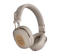 Marley Positive Vibration Riddim Auriculares On-Ear Inalámbricos - Bluetooth, 50h de Reproducción, Auriculares Plegables con Micrófono, Carga Rápida USB-C, Materiales Sostenibles, Crema