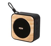 House of Marley Roots - Altavoz Bluetooth, portátil inalámbrico, IP67 impermeable, 10 horas de reproducción, carga rápida, par de fiestas, abrebotellas, ecológico, acento de bambú (negro distintivo)