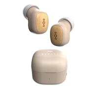 House of Marley Smile Jamaica True Wireless Earbuds In-Ear TWS - Crema | Pequeños Auriculares Bluetooth, 14 Hrs de Reproducción, Mini con Estuche de Carga, Materiales Sostenibles