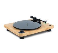 House of Marley Stir It Up Lux Tocadiscos Inalámbrico - Tocadiscos Bluetooth, Reproductor de Vinilo Sostenible de 2 Velocidades, Platter de Vidrio, Estilizador AT-95E Elíptico, Bambú