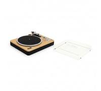 House of Marley Stir It Up Wireless 2 Tocadiscos & Cubierta Antipolvo - Tocadiscos Bluetooth 2 Velocidades, Materiales Sostenibles, Cápsula Audio-Technica, Bambú