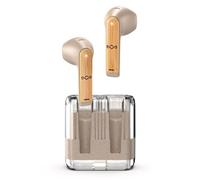 House of Marley Zion - Auriculares inalámbricos Bluetooth con micrófono integrado, 16 horas de reproducción, funda para auriculares USB-C, materiales sostenibles, color crema