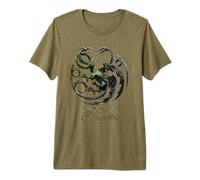 House of The Dragon Black Versus Green Sigil Camiseta Premium