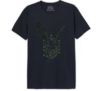 House of the Dragon "Fire & Blood MEHOFTDTS019 - Camiseta para Hombre, Talla L, Color Azul Marino, Azul Marino, L