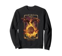 House of The Dragon Fire Will Reign Egg and Dragons Sudadera