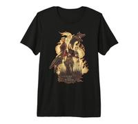 House of The Dragon Flaming Iron Throne Camiseta Premium