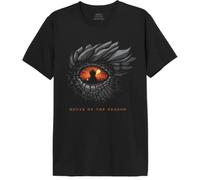 House Of the Dragon MEHOFTDTS002 T-Shirt, Negro, S Hombre, Negro, S