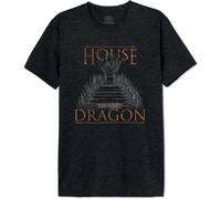 House Of the Dragon Mehoftdts003 Camiseta, Antracita Melange, L para Hombre