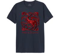 House Of the Dragon Mehoftdts011 Camiseta, Azul Marino, L Hombres