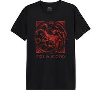 House Of the Dragon Mehoftdts011 Camiseta, Negro, S Hombres