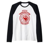 House of The Dragon Targaryen Collegiate House Camiseta Manga Raglan