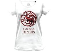 House Of the Dragon Wohoftdts006 Camiseta, Blanco, L para Mujer
