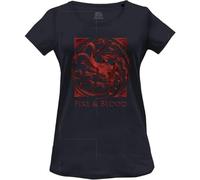 House Of the Dragon Wohoftdts011 Camiseta, Azul Marino, L para Mujer