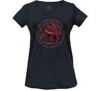 House Of the Dragon Wohoftdts014 Camiseta, Azul Marino, XXL para Mujer