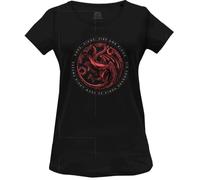 House Of the Dragon Wohoftdts014 Camiseta, Negro, L para Mujer