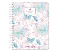 House of Turnowsky - Agenda semanal de escritorio 2026 de 6 x 7.75 pulgadas, 18 meses, cubierta estampada de aluminio, julio de 2025 a diciembre de 2026, Platón, papelería de planificación