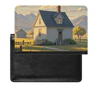 House on The Prairie - Funda para pasaporte de piel sintética de alta calidad, portátil, funda protectora de pasaporte, unisex, organizador de documentos esenciales de viaje para vacaciones, viajes de